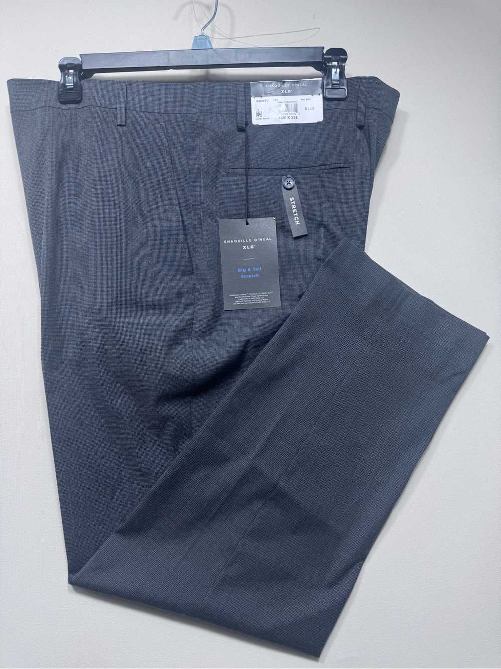 Shaquille O'Neal Men's Dress Pants - Charcoal Gray 46wX32L